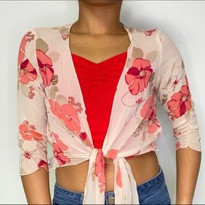 Banana Republic Sheer wrap top